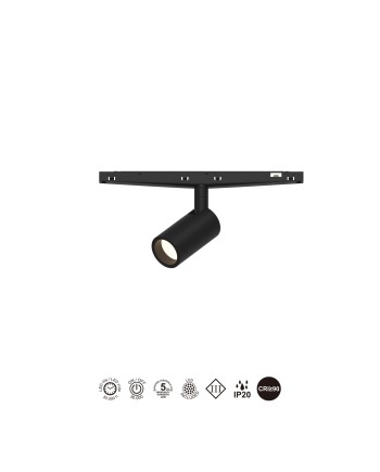 MAGNETO mini * FOCO LED 5W 38º NEGRO